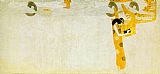 Entirety of Beethoven Frieze left7 by Gustav Klimt